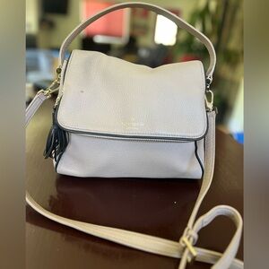 Kate Spade Cream Crossbody Bag with Structured Design